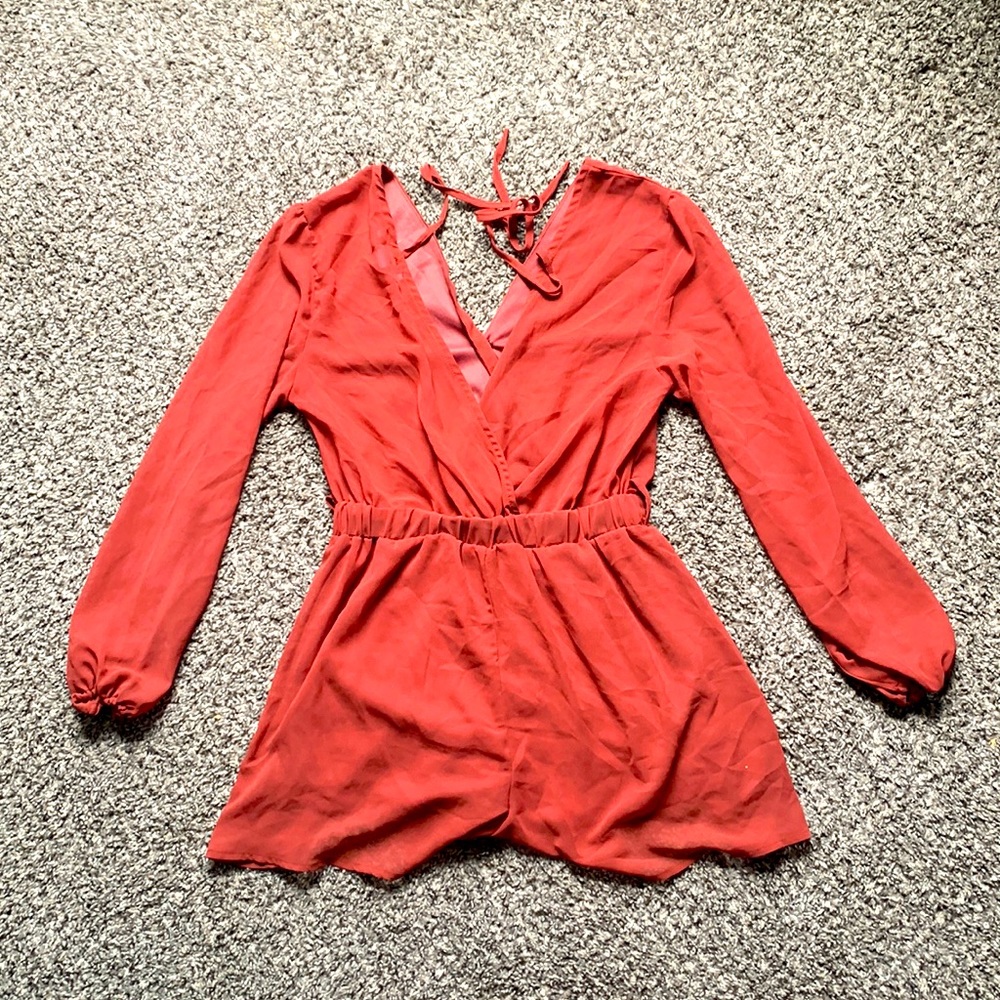 Women’s romper. Size : small. Color: salmon pink